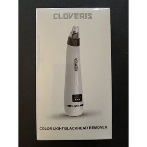 COLOR LIGHT BLACKHEAD REMOVER INSTRUMENT 5 SUCTION LEVELS ACCESSORIES CLOVERIS